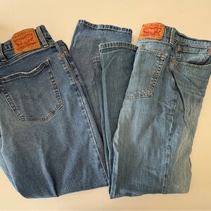 Levi's Classic Blue Jeans with Red Label bundle (2 pairs)